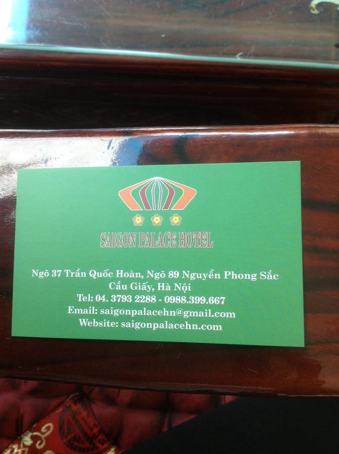 Hôtel Saigon Palace Tran Quoc Hoan à Hanoï Extérieur photo